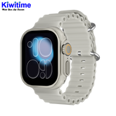 Reloj inteligente KIWITIME H16 Ultra Plus con pantalla AMOLED de 2.04", 1 GB de ROM y compatible con música local. Conexión TWS.